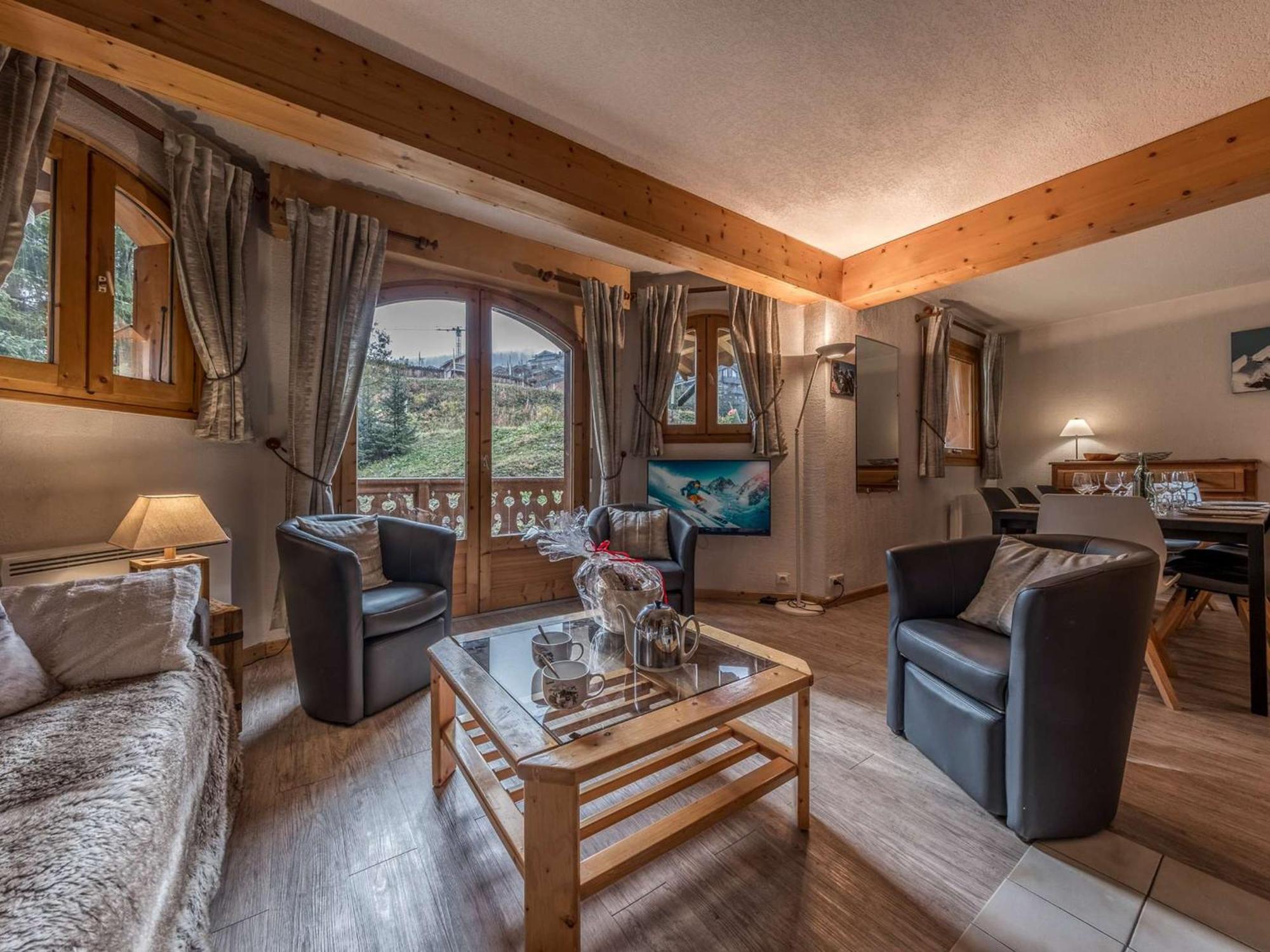 Apartment Duplex Spacieux A 1850 - 8 Pers, Pieds Des Pistes, Cheminee, Garage, Wifi Inclus - Fr-1-631-56 Courchevel